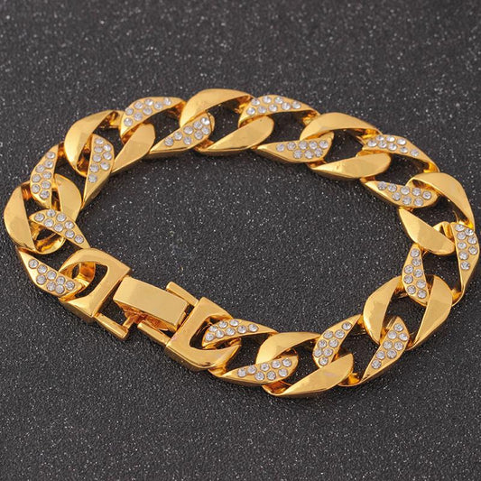 Fashion Gold Plated Diamond Hollow Bracelet eaby High Quality Bracelet Hand Jewelry