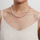 Explosive Bohemian colored rice beads imitation pearl necklace necklace female ins hand-woven necklace