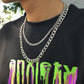Jewelry Hip Hop Punk Metal Chain Men's Necklace Fashion Simple Geometric Necklace Set
