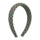 F3889 Fashion Temperament Retro Headwear Temperament Net Red Simple Hairpin Elegant Plaid Wide Brimming Headband Female