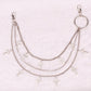Hip-hop fashion metal multi-layer cross hanging buckle chain street trend personality pants matching