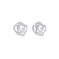 Hollow flower earrings women indifferent niche design metal flower earrings fashion earrings