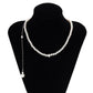 Jewelry Simple Geometric Beaded Body Chain Temperament Imitation Pearl Tassel Pastoral Back Chain Female