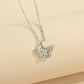 Fashion Simple Hollow Butterfly Necklace Alloy Pendant Necklace Clavicle Chain Jewelry
