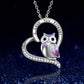 Explosive Pendant Necklace Women's Fashion Alphabet Necklace ILoveYou Heart Owl Jewelry