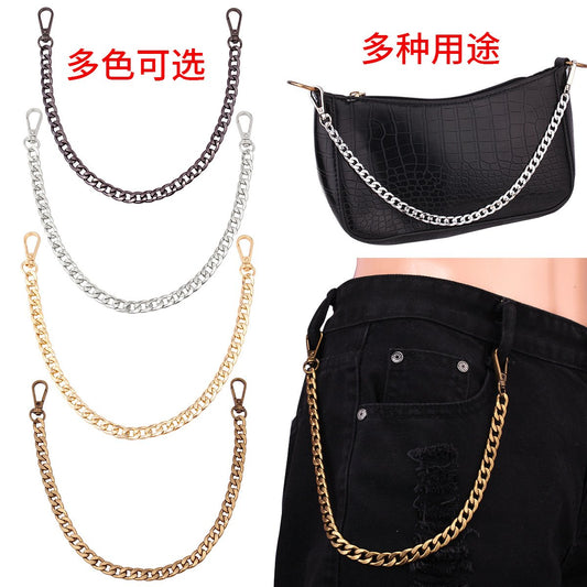 Fashion trendy simple and versatile punk metal chain can be used as a trouser chain bag chain for multiple purposes