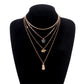 Jewelry Elephant Pineapple Black Butterfly Pendant Necklace Female Personality Multi-layer Temperament Simple Necklace