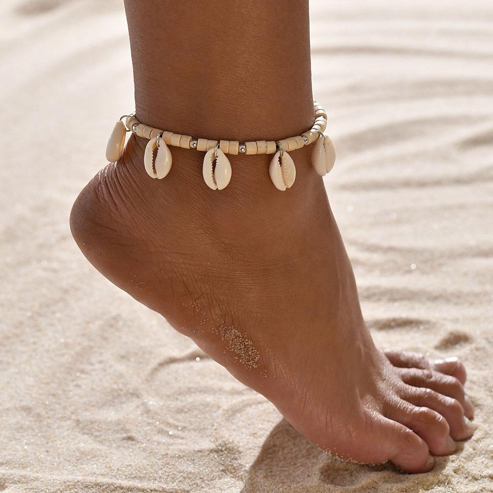 Accessories Seashell Ocean Bohemian Foot Decoration Tassel Beach Braided Summer Anklet Bracelet Women