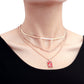 Jewelry tide color multi-layer mini snake square pendant necklace female choker