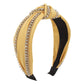 F5149 Creative Personality Rhinestone Knotted Headband Retro Elegant Temperament Pure Color Sweet Fashion Headband