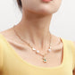 Jewelry hip-hop simple and exquisite clavicle chain love crescent bear necklace female ins fashion necklace