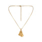Jewelry Personality Titanium Steel Irregular Geometric Beauty Head Pendant Fashion Vacuum Gold-plated Necklace Trend