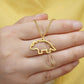 Animal jewelry creative small animal love rhinoceros necklace female