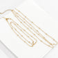 Jewelry Hip Hop Simple Ball Chain Long Necklace Retro Stacked Metal Thin Chain Necklace