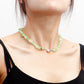 Jewelry summer emerald green natural gravel magnet love pendant necklace female does not fade