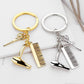 Fashion and simple key chain personality creative wash cut blow shape hanging buckle jewelry