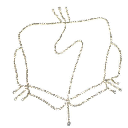 New Rhinestone Hair Accessories Tassel Hair Chain Catwalk Jewelry Forehead Pendant Bridal Headwear hairaccessories