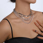 N1412 Multi-layered wear personality mix and match necklace exaggerated punk modern necklace geometric creative necklace