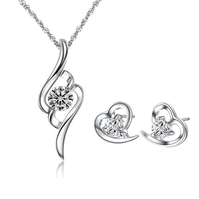 JewelryEarringNecklaceSetFemale NicheDesign EarringsPendantjewelrysetAccessories
