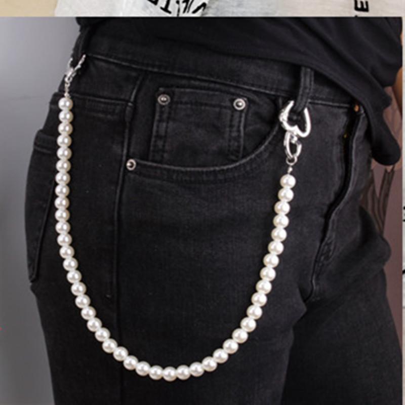 Jewelry Heart Design Baroque Pearl Pants Chain Retro Clavicle Chain Necklace