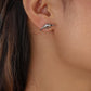 E1383 Small Geometric Stud Earrings Small Dinosaur Personality Retro Simple Metal Earring Set