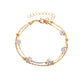 Fashion double layer anklet Shambhala diamond ball crystal anklet women's multi-layer simple double-layer beach anklet