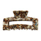 F4294 Exaggerated Striped Resin Clip French Light Luxury Lazy Fashion Medium Ponytail Hair Clip