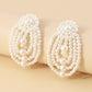 E1997 retro small multi-layer braided earrings imitation pearl atmosphere simple personality fashion earrings for women