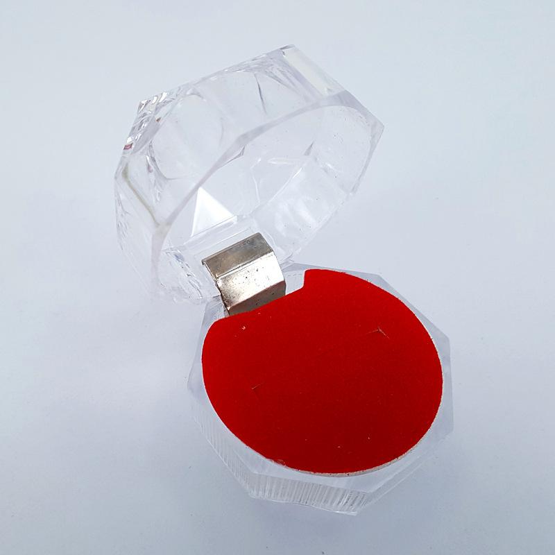 Acrylic transparent box ring jewelry box earrings packaging box birthday exquisite small gift packaging