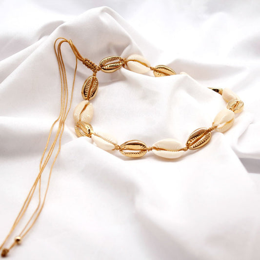 Jewelry Creative Necklace Choker Alloy Shell Hand-knotted Necklace Women's Accessories