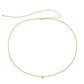 Simple ins cold fishtail waist chain feminine trendy geometric metal single layer body chain