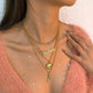 N9331 Retro Stacked Necklace Temperament Rose Alphabet Multilayer Necklace Personality Trend Alloy Necklace
