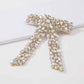 F3947 full diamond bow hair clip light luxury temperament spring clip net red ponytail clip