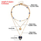 Jewelry ins multi-layer devil's eye collarbone chain cold eyes necklace female niche design sense