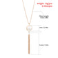 Jewelry Simple Knotted Tassel Long Necklace Sweater Chain Popular Pearl Women's Pendant
