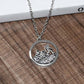 Sports Jewelry Circle Mountaineering Necklace Pendant