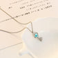 ins personality planet fantasy planet universe key blue crystal necklace necklace jewelry female