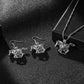 Pegasus Luminous Earring Necklace Set Halloween Hip Hop Animal Earrings Pendant Jewelry