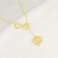 Figure 8 lotus necklace women's fashion fashion all-match jewelry flower pendant