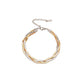 Net Red Titanium Steel Jewelry 18K Gold Silver Rose Gold Three-strand Snake Chain Winding Necklace Female