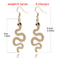 Jewelry ins personality retro animal earrings female simple metal texture cobra earrings earrings