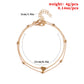 Summer Beach Round Bead Chain Love Peach Heart Heart Shaped Anklet Foot Decoration