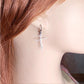 Titanium steel earrings stainless steel letter cross heart earrings ins indifferent high-end female
