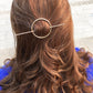 Fashion hair accessories geometric round hollow hairpin head ornament circle hairpin jewelry
