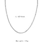Fashion Simple Men's Stainless Steel Square Pearl Bamboo Single Chain Necklace Versatile Personality