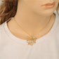 Explosive jewelry Belle same style gold rose tree sprig pendant Beauty and the Beast necklace
