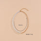 Fashion Asymmetric Twist Chain Clavicle Chain Necklace Shaped Imitation Pearl Necklace Accessories