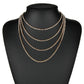 Exaggerated Fashion Rhinestone Necklace Vintage Multilayer Necklace Clavicle Chain Women's Accessories