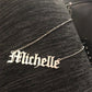 Stainless Steel Name Necklace Female DIY English Alphabet Necklace Explosive Accessories