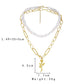 Trendy Personality Double Pearl Rose Necklace Fashion Temperament High Elegance Beautiful Sexy Necklace Women